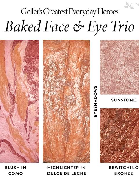 Laura Geller Geller's Greatest Everyday Heroes Baked Face & Eye Trio (Blush, Highlighter, Eyeshadow)